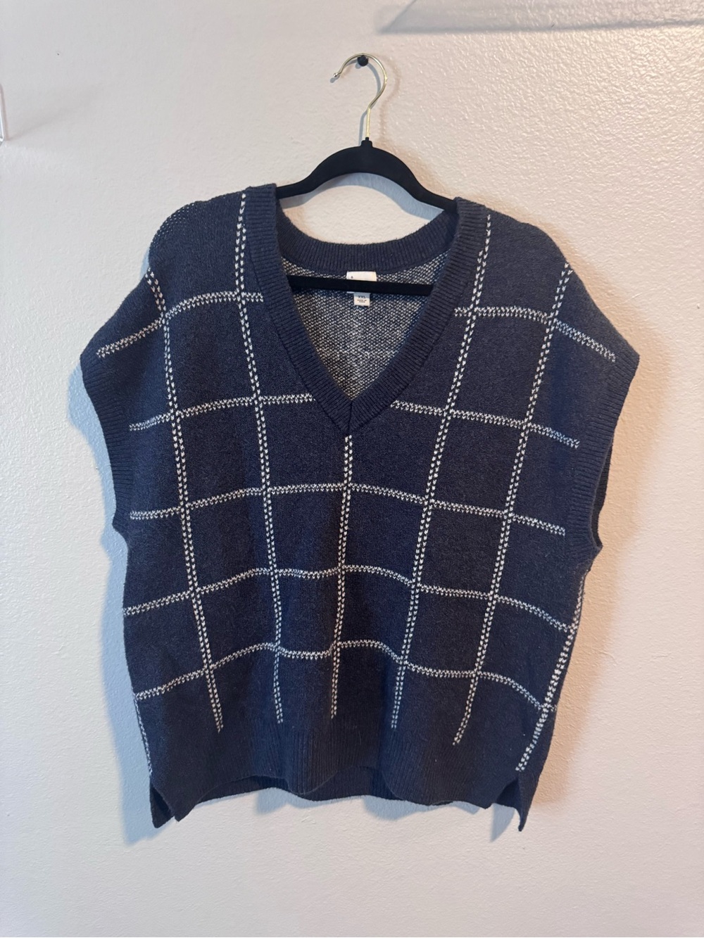 a new day Gray & White Knit Sweater Pullover